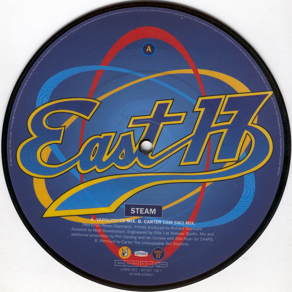 East 17 - Steam - Used Vinyl Record 7"