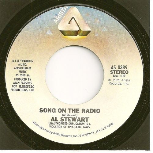 Al Stewart - Song On The Radio / A Man For All Seasons - Used Vinyl R