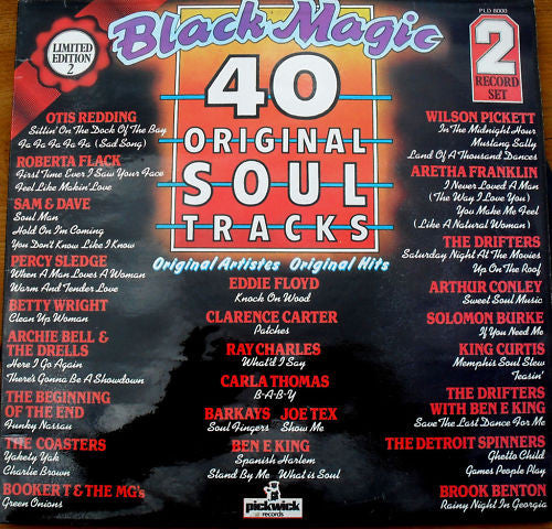 Various - Black Magic (40 Original Soul Tracks) - Used Vinyl Record