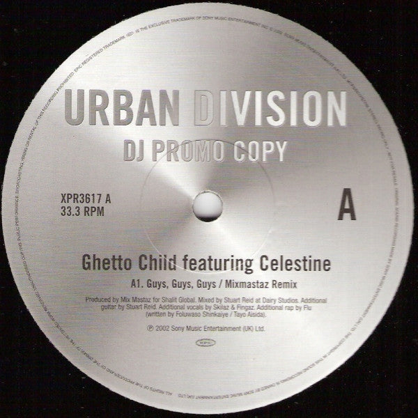 Ghetto Child - Guys, Guys, Guys (Mixmastaz Remix) - Used Viny