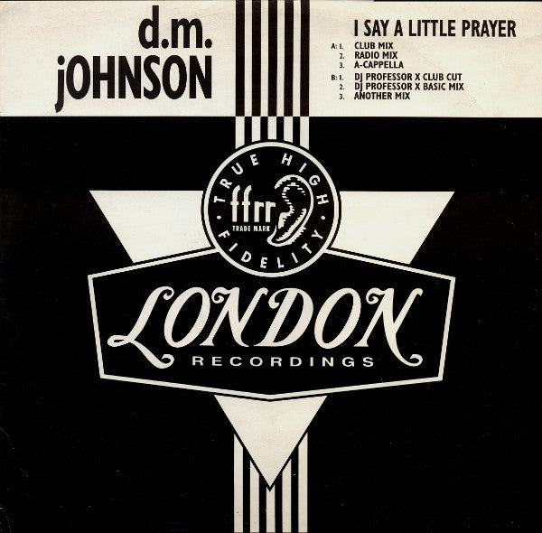 David Michael Johnso - I Say A Little Prayer - Used Vinyl Record 12"