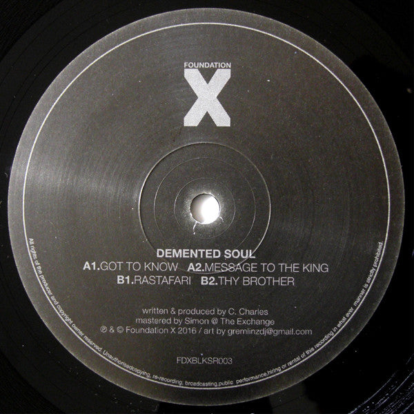 Demented Soul - Rastafari E.P. - New Vinyl Record 12"