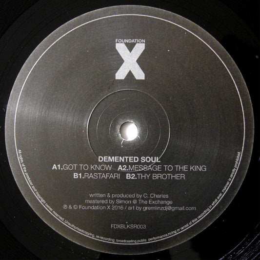 Demented Soul - Rastafari E.P. - New Vinyl Record 12"