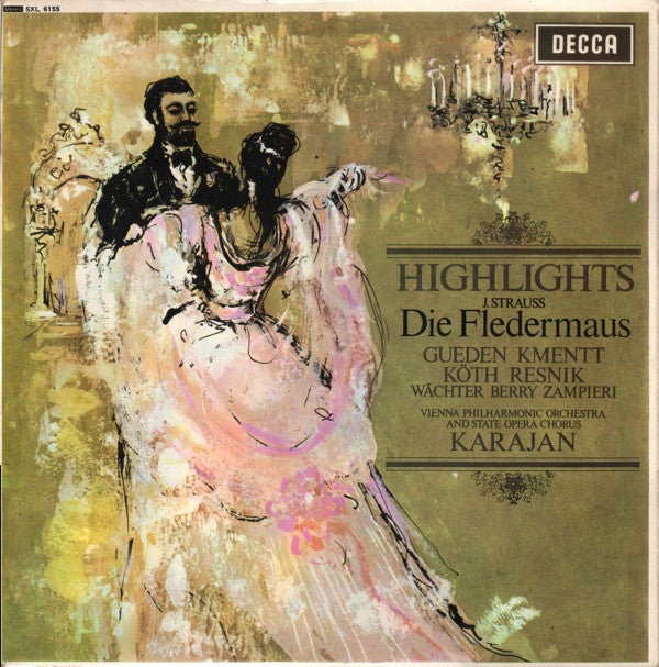 Johann Strauss Jr. - Die Fledermaus (Highlights) - Used Vinyl Record