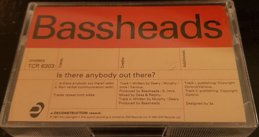 Bassheads - Is There Anybody Out There? - Used Cassette