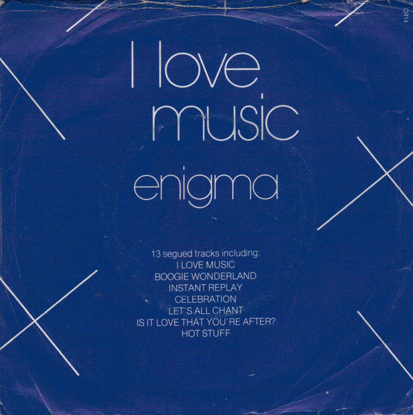 Enigma - I Love Music - Used Vinyl Record 7"