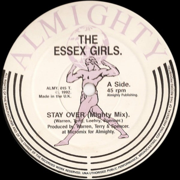 Essex Girls - Stay Over - Used Vinyl Record 12"