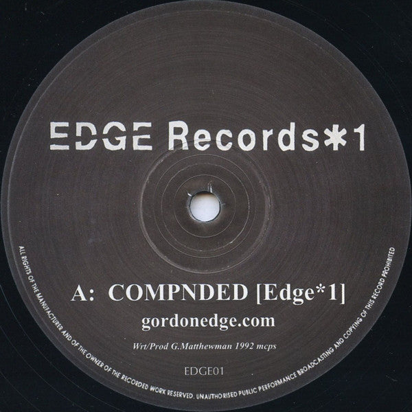DJ Edge - *1 - New Vinyl Record 12"
