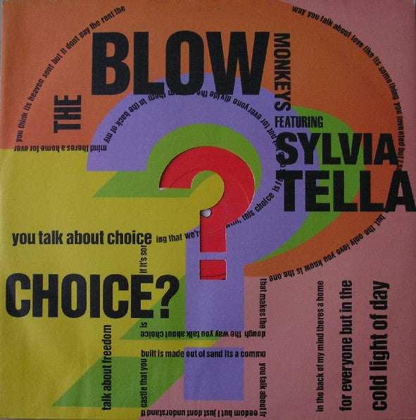 Blow Monkeys - Choice? - Used Vinyl Record 12"