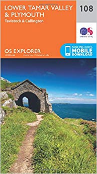 Ordnance Survey - Lower Tamar Valley and Plymouth : 108 - New Sheet ma