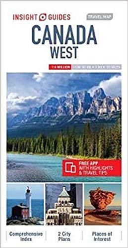 Insight Guides Travel Map Canada West - New Sheet map