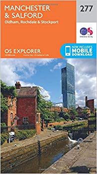 Ordnance Survey - Manchester and Salford : 277 - New Sheet map