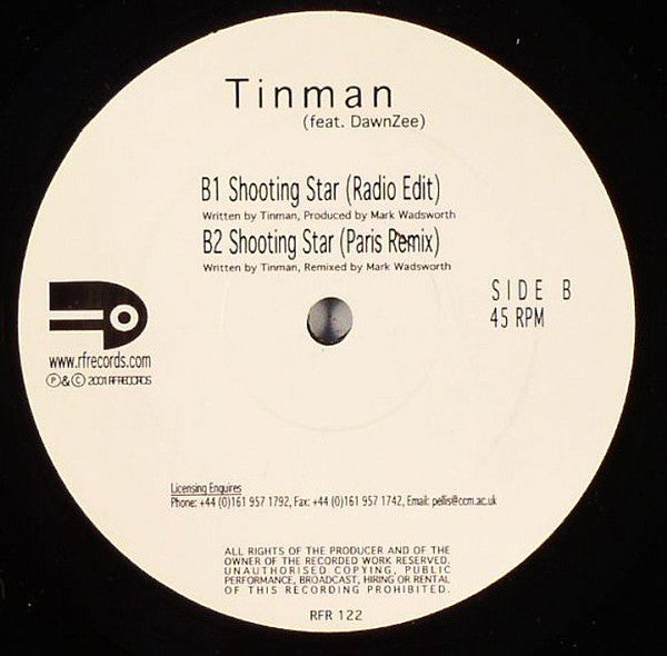 Tinman - Shooting Star - Used Vinyl Record 12"