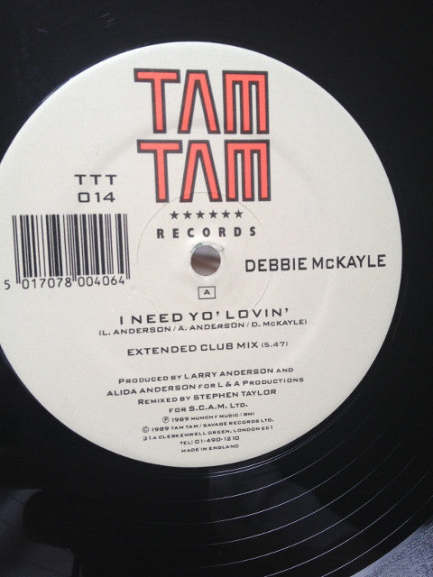 Debbie McKayle - I Need Yo' Lovin - Used Vinyl Record 12"