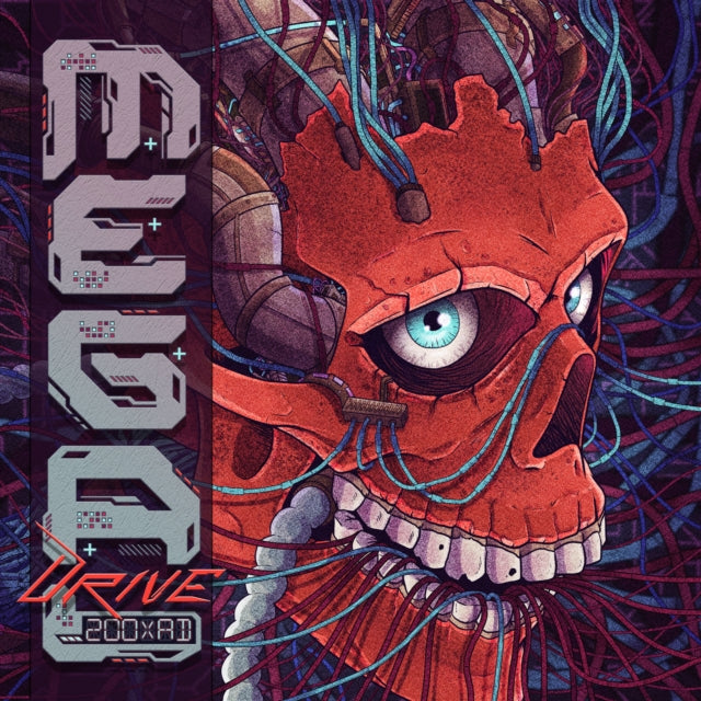 MEGA DRIVE - 200XAD (2LP AQUA BLUE & BLOODY RED SWIRL) - Vinyl Record D