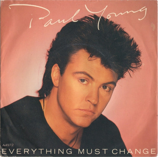Paul Young - Everything Must Change - Used Vinyl Record 7"