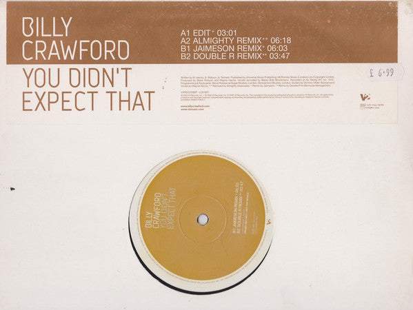 Billy Crawford - You Didn't Expect That - Used Vinyl Record 1