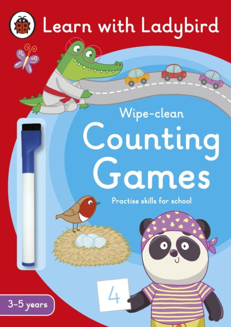 Ladybird - Counting Games: A Learn with  Wipe-clean Activity Book (3-5
