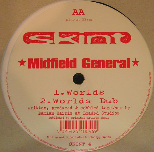 Midfield General - Worlds / Bung - Used Vinyl Record 12"