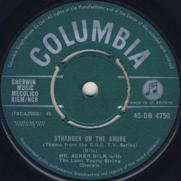 Acker Bilk - Stranger On The Shore - Used Vinyl Record 7"