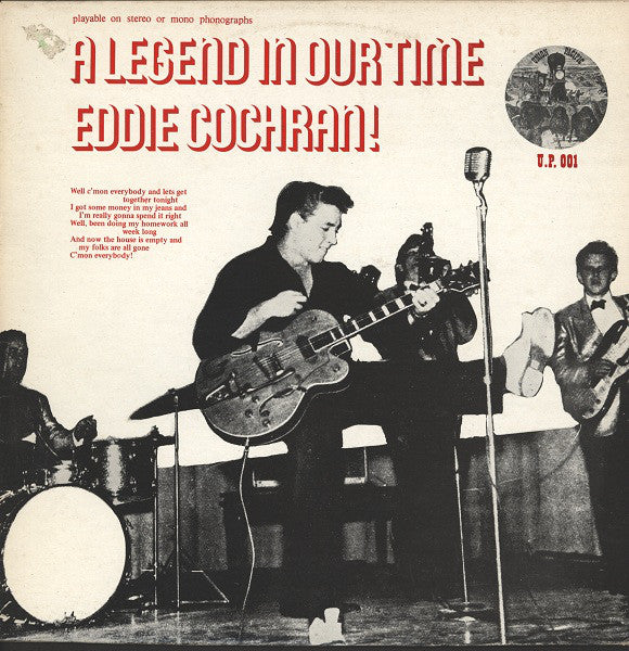 Eddie Cochran - A Legend In Our Time - Used Vinyl Record