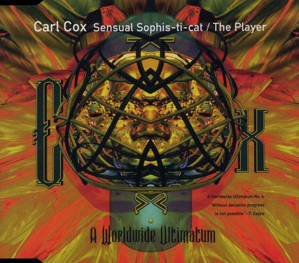 Carl Cox - Sensual Sophis-ti-cat / The Player - Used CD