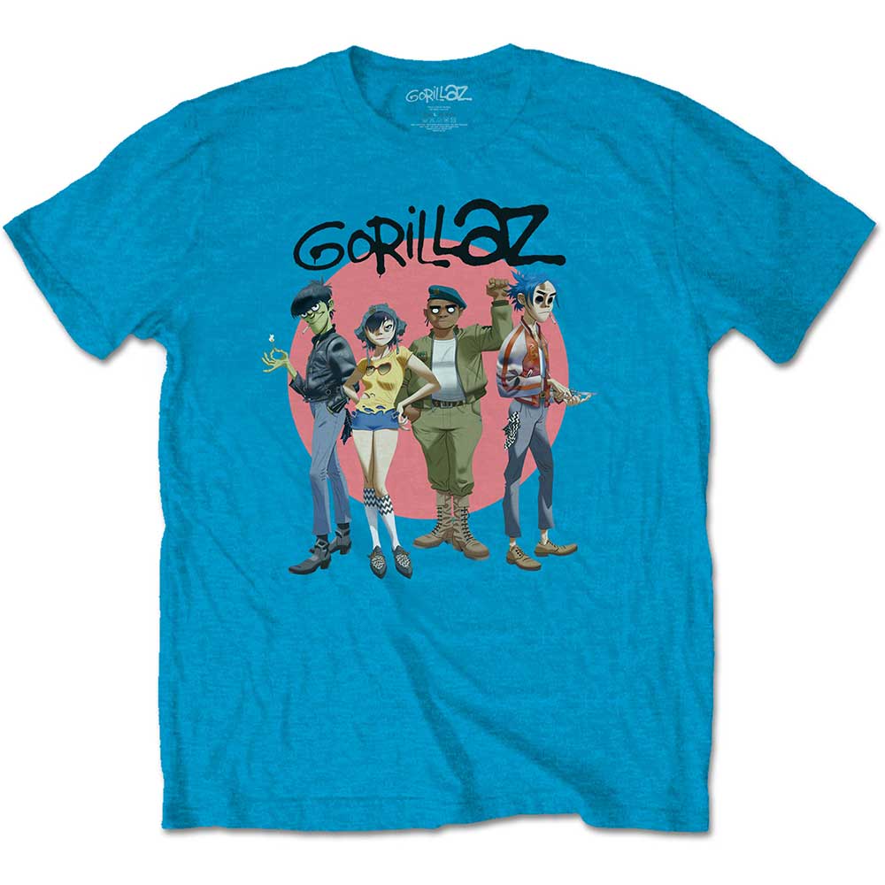 Gorillaz - tshirt - Unisex - Short Sleeves - Large