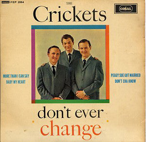 Crickets - Don't Ever Change - Used Vinyl Record 7"