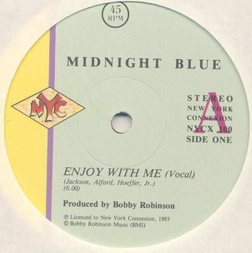 Midnight Blue - Enjoy With Me - Used Vinyl Record 12"