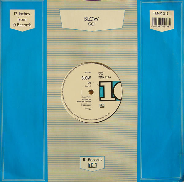 Blow - Go - Used Vinyl Record 12"