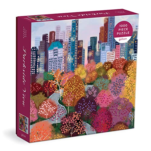 Galison - Parkside View 1000 Pc Puzzle In a Square Box - New Jigsaw Pu