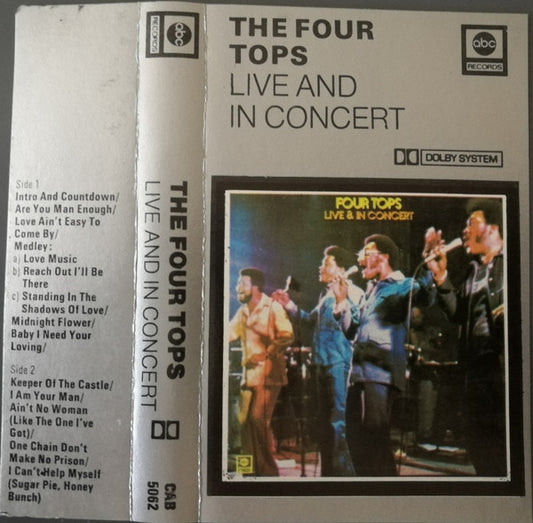 Four Tops - Live & In Concert - Used Cassette