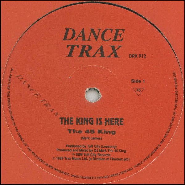 45 King - King Is Here - Used Vinyl Record 12"
