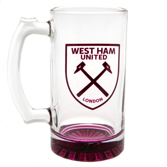 West Ham United FC - Stein Glass Tankard CC - New Glassware