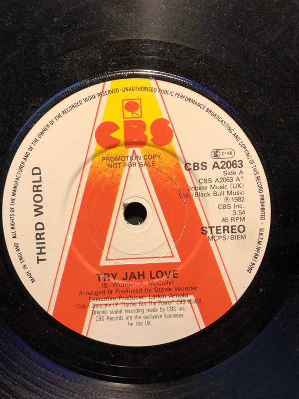 Third World - Try Jah Love - Used Vinyl Record 7"