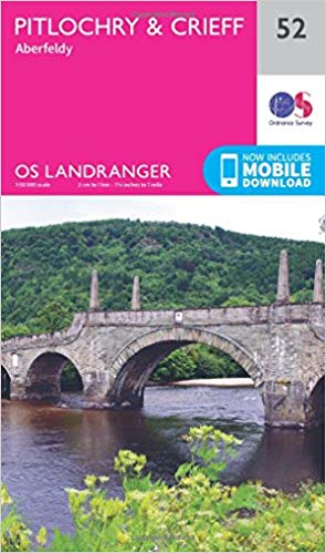 Ordnance Survey - Pitlochry & Crieff : 052 - New Sheet map