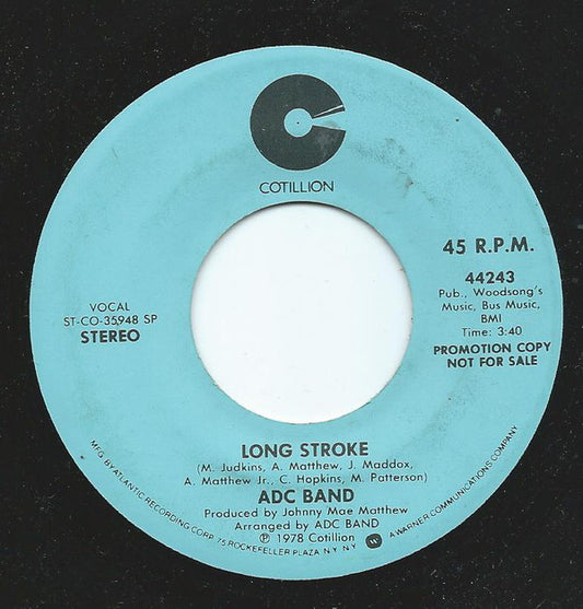 ADC Band - Long Stroke - Used Vinyl Record 7"