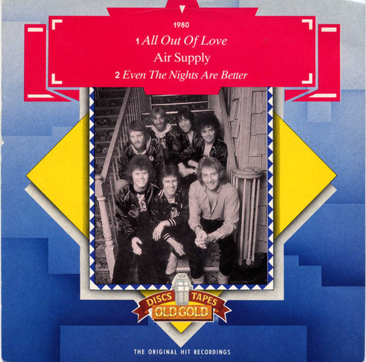 Air Supply - All Out Of Love / Even The Nights Are Better - Used Viny