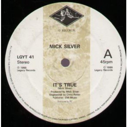 Mick Silver - It's True - Used Vinyl Record 12"