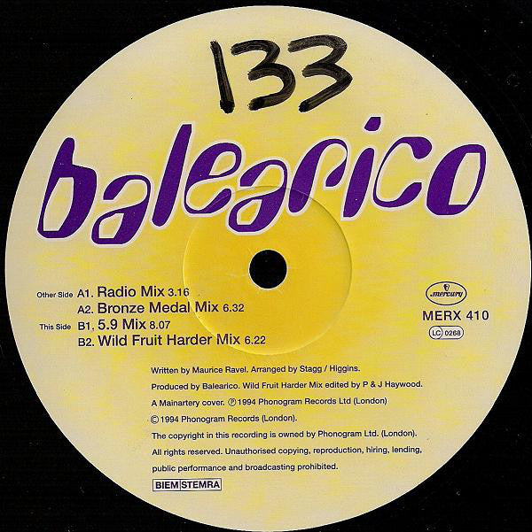 Balearico - Used Vinyl Record 12"