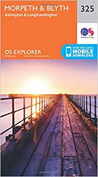 Ordnance Survey - Morpeth and Blyth : 325 - New Sheet map