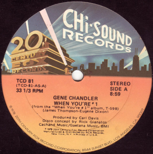 Gene Chandler - When You're # 1 - Used Vinyl Record 12"
