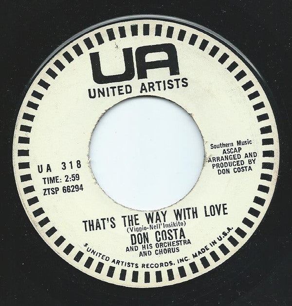 Don Costa's Orchestr - That's The Way With Love - Used Vinyl