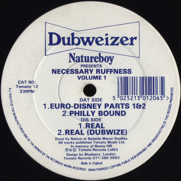 Nature Boy - Necessary Ruffness Volume 1 - Used Vinyl 12"