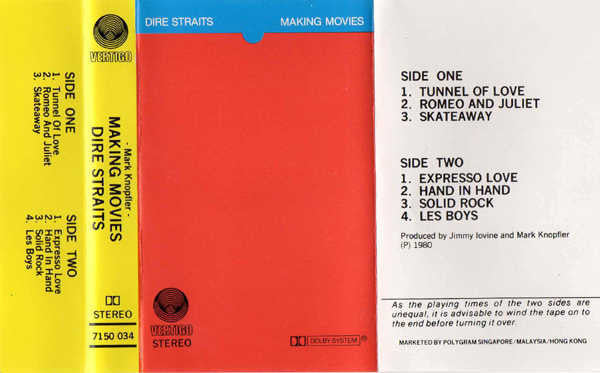 Dire Straits - Making Movies - Used Cassette