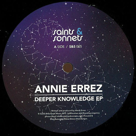 Annie Errez - Deeper Knowledge EP - New Vinyl Record 12"