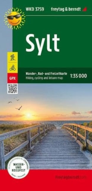 Freytag Berndt - Sylt, Walking Cycling & Leisure Map 1:35.000 - New Sh