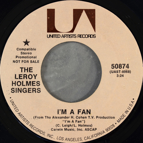 Leroy Holmes Singers - Charge - Used Vinyl Record 7"