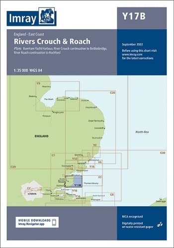 Imray - Y17B : The Rivers Crouch and Roach : Y17B - New Sheet map