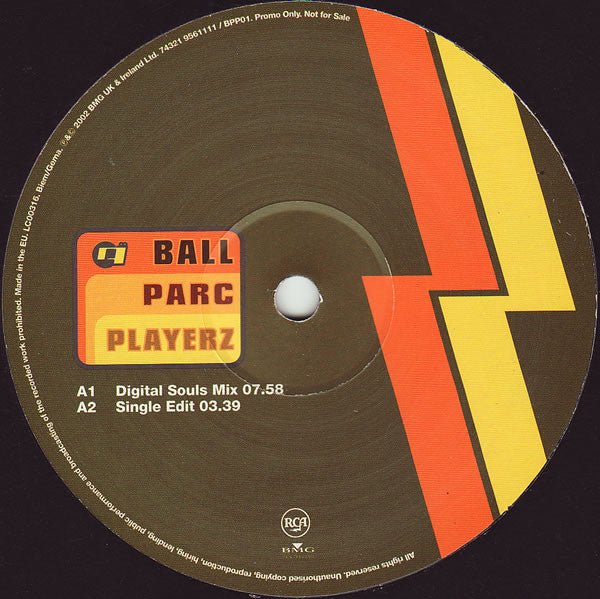Ball Parc Playerz - Of R Timez - Used Vinyl Record 12"